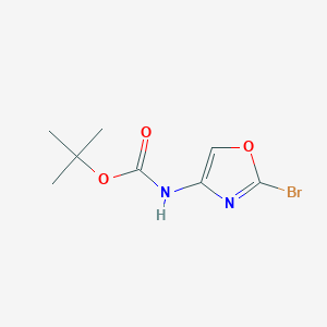 molecular formula C8H11BrN2O3 B13149813 tert-Butyl (2-bromooxazol-4-yl)carbamate 