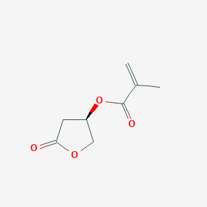 molecular formula C8H10O4 B13149836 [(3R)-5-oxooxolan-3-yl] 2-methylprop-2-enoate 