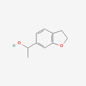 molecular formula C10H12O2 B13149849 1-(2,3-Dihydrobenzofuran-6-yl)ethanol 