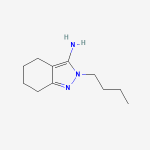 molecular formula C11H19N3 B13149854 2-butyl-4,5,6,7-tetrahydro-2H-indazol-3-amine 