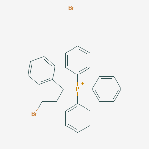 molecular formula C27H25Br2P B13149885 {(2-Bromoethyl)benzyl}triphenylphosphonium bromide CAS No. 21844-32-6