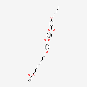 [4-(4-hexoxycyclohexanecarbonyl)oxyphenyl] 4-(11-prop-2-enoyloxyundecoxy)benzoate