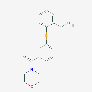 (3-((2-(Hydroxymethyl)phenyl)dimethylsilyl)phenyl)(morpholino)methanone