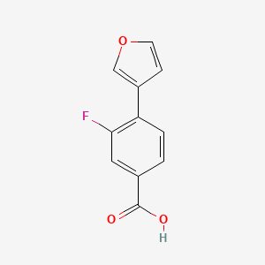 3-Fluoro-4-(furan-3-yl)benzoic acid