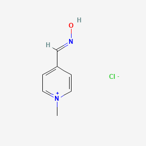 Pyridinium, 4-((hydroxyimino)methyl)-N-methyl-, chloride