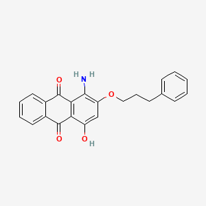 1-Amino-4-hydroxy-2-(3-phenylpropoxy)anthracene-9,10-dione