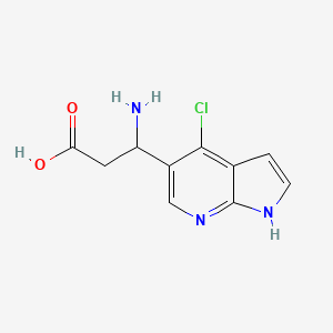 3-Amino-3-(4-chloro-1H-pyrrolo[2,3-b]pyridin-5-yl)propanoicacid