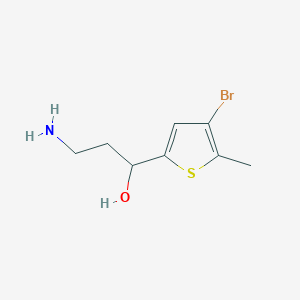 3-Amino-1-(4-bromo-5-methylthiophen-2-yl)propan-1-ol