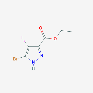 Ethyl 5-bromo-4-iodo-1H-pyrazole-3-carboxylate