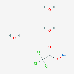 molecular formula C2H6Cl3NaO5 B13149956 Sodium trichloroacetate trihydrate 