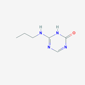 molecular formula C6H10N4O B13149973 6-(Propylamino)-1,3,5-triazin-2(1H)-one CAS No. 100646-69-3