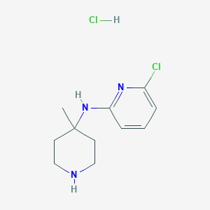 6-Chloro-N-(4-methylpiperidin-4-yl)pyridin-2-amine hydrochloride