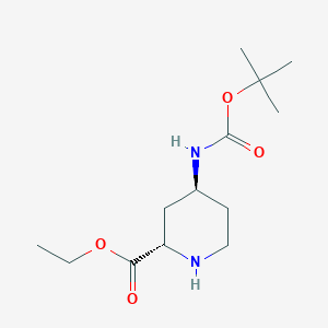 (2S,4S)-Ethyl 4-((tert-butoxycarbonyl)amino)piperidine-2-carboxylate