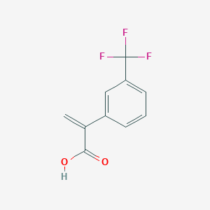 molecular formula C10H7F3O2 B13150028 2-[3-(Trifluoromethyl)phenyl]prop-2-enoic acid 