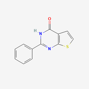 molecular formula C12H8N2OS B1315003 2-Phenylthieno[2,3-d]pyrimidin-4-ol CAS No. 56843-76-6