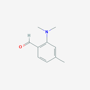 molecular formula C10H13NO B13150074 2-(Dimethylamino)-4-methylbenzaldehyde 