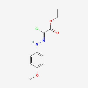 molecular formula C11H13ClN2O3 B1315008 (Z)-Ethyl 2-chloro-2-(2-(4-methoxyphenyl)hydrazono)acetate CAS No. 27143-07-3