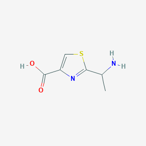 2-(1-Aminoethyl)-1,3-thiazole-4-carboxylic acid