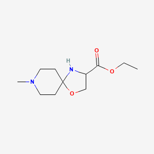 Ethyl 8-methyl-1-oxa-4,8-diazaspiro[4.5]decane-3-carboxylate