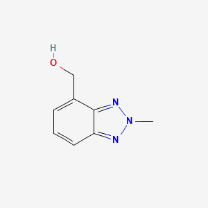 molecular formula C8H9N3O B13150122 (2-Methyl-2H-benzo[d][1,2,3]triazol-4-yl)methanol 