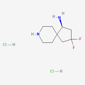 (4S)-2,2-difluoro-8-azaspiro[4.5]decan-4-amine;dihydrochloride