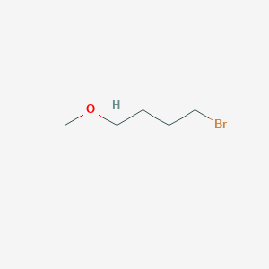 molecular formula C6H13BrO B13150152 1-Bromo-4-methoxypentane 