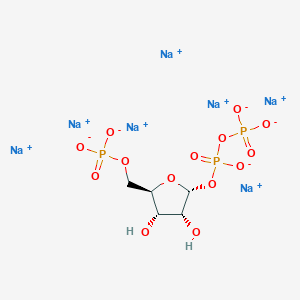 heptasodium;[(2R,3S,4R,5R)-3,4-dihydroxy-5-[oxido(phosphonatooxy)phosphoryl]oxyoxolan-2-yl]methyl phosphate