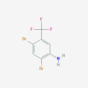 molecular formula C7H4Br2F3N B1315019 2,4-Dibromo-5-(trifluoromethyl)aniline CAS No. 24115-24-0