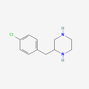 molecular formula C11H15ClN2 B13150193 2-(4-Chloro-benzyl)-piperazine 