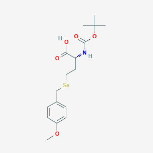 molecular formula C17H25NO5Se B13150224 Boc-D-HomoSec(Mob)-OH 