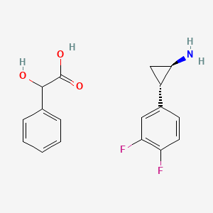 (1R,2S)-2-(3,4-Difluorophenyl)cyclopropan-1-amine 2-hydroxy-2-phenylacetate