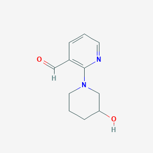 2-(3-Hydroxypiperidin-1-yl)pyridine-3-carbaldehyde