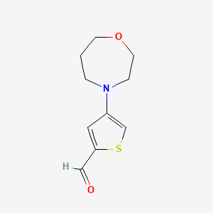 4-(1,4-Oxazepan-4-yl)thiophene-2-carbaldehyde