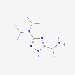 5-(1-Aminoethyl)-N,N-bis(propan-2-yl)-1H-1,2,4-triazol-3-amine