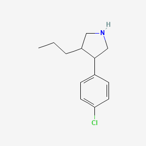 3-(4-Chlorophenyl)-4-propylpyrrolidine