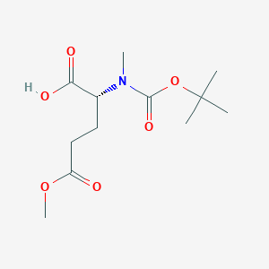 molecular formula C12H21NO6 B13150309 Boc-N-Me-D-Glu(OMe)-OH 