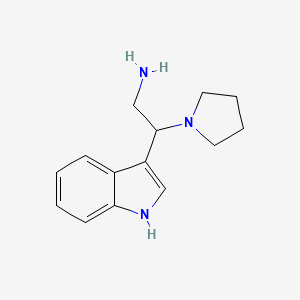 2-(1H-indol-3-yl)-2-pyrrolidin-1-ylethanamine