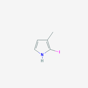 molecular formula C5H6IN B13150340 2-Iodo-3-methyl-1H-pyrrole 