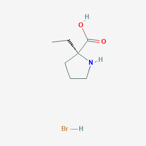 (S)-2-Ethylpyrrolidine-2-carboxylic acid hydrobromide