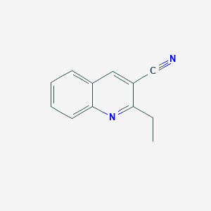 molecular formula C12H10N2 B13150365 2-Ethylquinoline-3-carbonitrile CAS No. 41969-16-8