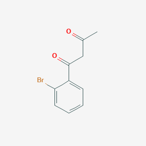 molecular formula C10H9BrO2 B1315037 1-(2-溴苯基)丁酮-1,3-二酮 CAS No. 57279-20-6