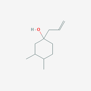 molecular formula C11H20O B13150417 3,4-Dimethyl-1-(prop-2-en-1-yl)cyclohexan-1-ol 