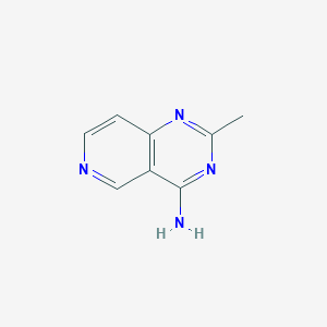 molecular formula C8H8N4 B13150420 2-Methylpyrido[4,3-d]pyrimidin-4-amine 