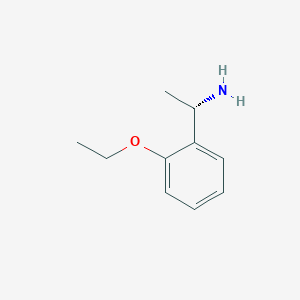 molecular formula C10H15NO B13150434 (1S)-1-(2-ethoxyphenyl)ethanamine 