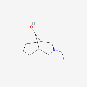 molecular formula C10H19NO B13150496 3-Ethyl-3-azabicyclo[3.3.1]nonan-9-ol 