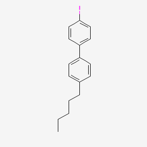 molecular formula C17H19I B1315050 4-Pentyl-4'-iodobiphenyl CAS No. 69971-79-5