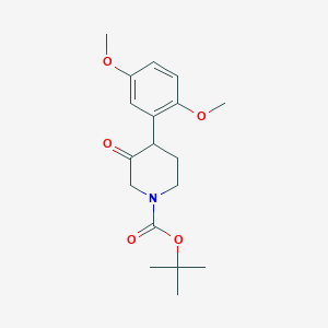 Tert-butyl 4-(2,5-dimethoxyphenyl)-3-oxopiperidine-1-carboxylate