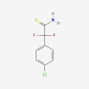 2-(4-Chlorophenyl)-2,2-difluoroethanethioamide