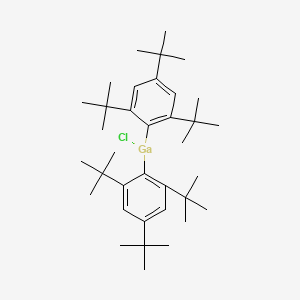 molecular formula C36H58ClGa B13150514 Chlorobis(2,4,6-tri-tert-butylphenyl)gallane CAS No. 153092-78-5