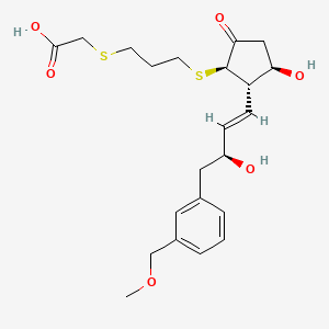 (3-{(1R,2S,3R)-3-Hydroxy-2-[(E)-(S)-3-hydroxy-4-(3-methoxymethyl-phenyl)-but-1-enyl]-5-oxo-cyclopentylsulfanyl}-propylsulfanyl)-acetic acid